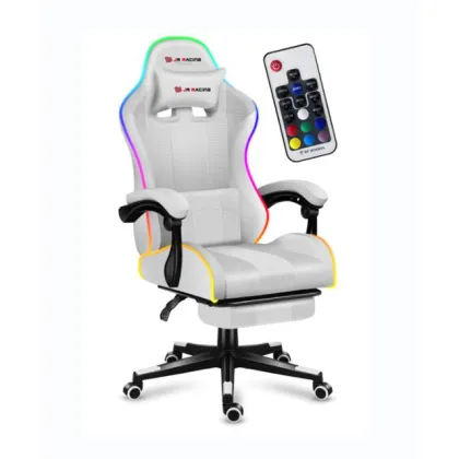 Wholesale Cheap Leather RGB Gaming Chair with LED for Gamers