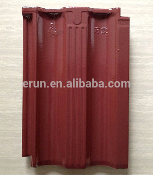 Chinese style interlocking glazed clay roof tiles, outdoor waterproof roofing material