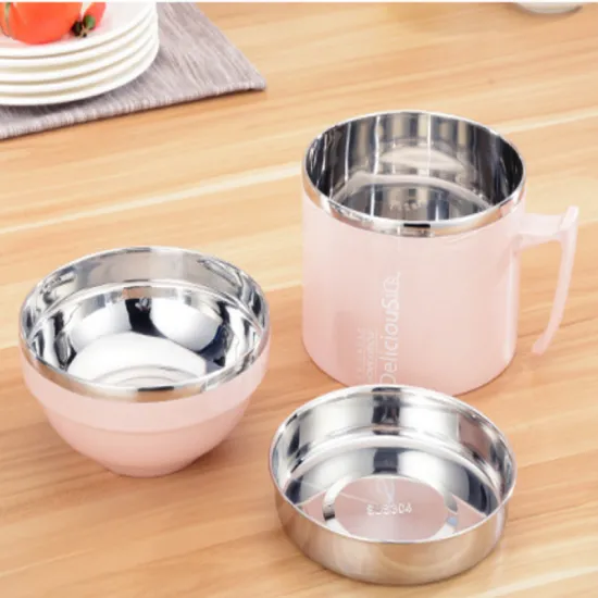304 Stainless Steel Snack Cup Double Layer