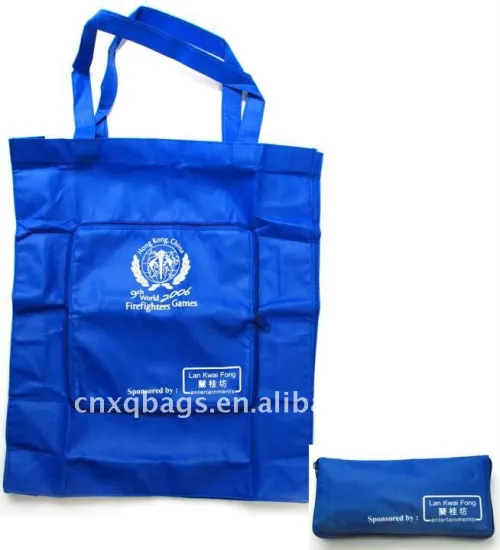 Nonwoven Folding Bag with pockets