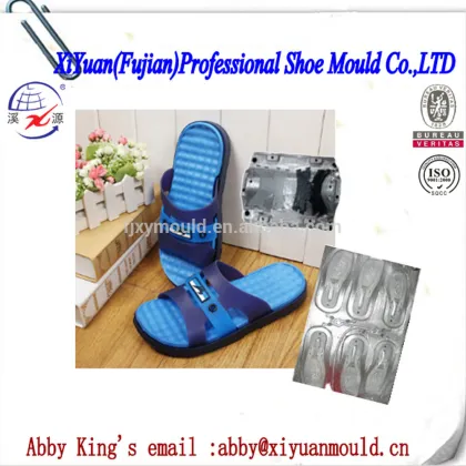 combined Unisex EVA shoe sole mould and PVC slipper uppers strap mould making