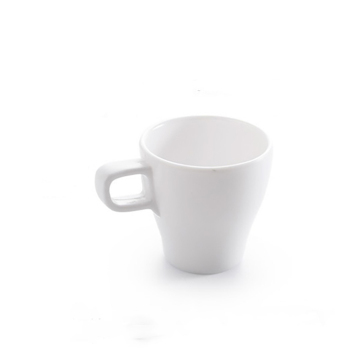 White Melamine Coffee Mug 300ml/10oz - Round Tea & Coffee Cup with Handle