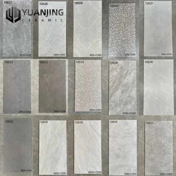 Modern Antique Gray Marble Porcelain Tiles with Anti-Slip Matte Finish: Ideal for Restaurant, Living Room, Villa, and Hotel Interiors