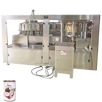 300bpm Evaporated Coconut Milk Filling and Sealing Machine for Canned Energy Drink Bottling Equipment
