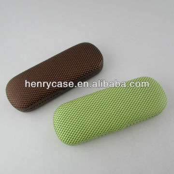 Cute metal and hard glasses case with Pu surface