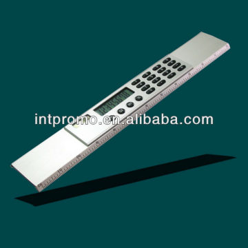 8 digits dual power 30cm aluminum ruler calculator