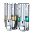 Plastic Manual Liquid Visible Soap Dispenser with Chrome