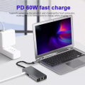 USB C HUB 6-i-1-adapter