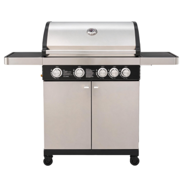 5-Burner Propane Grill with Integrated Side Burner for Patio