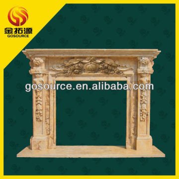 hot sell travertine stone fireplace mantels