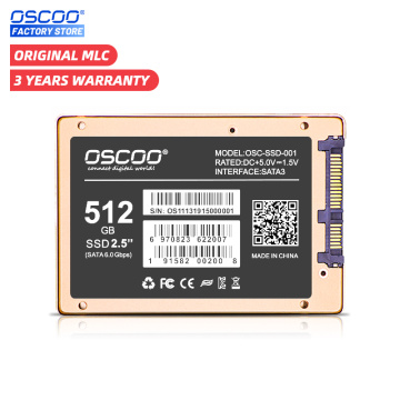 OSCOO 512GB MLC SSD Hard Drives SATA 3 Disco Duro SSD 1TB SSD Festplatte For Desktop Laptop Original MLC 2D Chipset High Quality