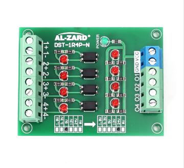 محول إشارة PLC من 12 فولت إلى 12 فولت مع عزل Optocoupler 4 بت