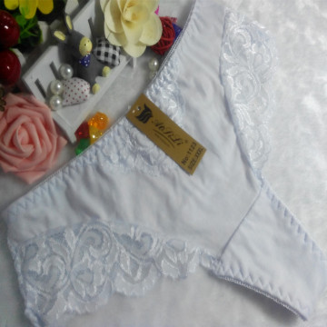OEM Großhandel China weiß sexy Tanga bequeme Spitze elastische Phantasie Unterwäsche 1123