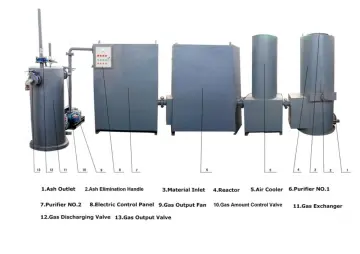 Biomass power plant and biomass gasifier and biogas generator