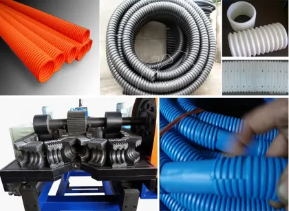 HDPE/PVC Double Wall Corrugated Pipe Making Machine - PE HDPE Double Wall Corrugated Pipe Machinery | Tube Production Line
