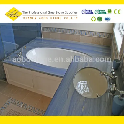 Luxury Azul Macaubas Blue Marlbe Dining Table