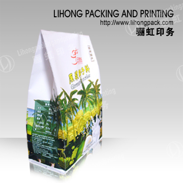 Kraft Paper Bag with Matt Plastic Surface for Food