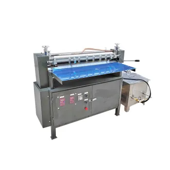 Top Side Paper Sticker Hot Melt Adhesive Gluing Machine - Semi-Automatic Industrial Solution
