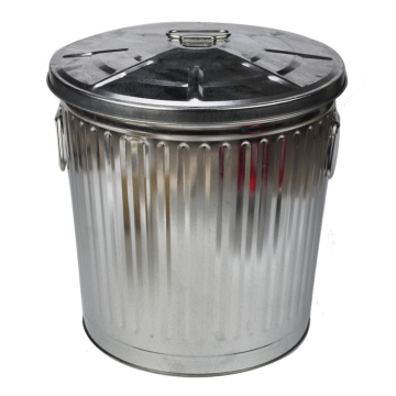 55L Multi-Purpose Trash Metal Outdoor Dustbins