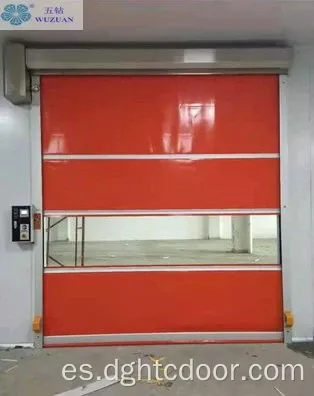 Puerta automática de taller de alta velocidad automática de PVC