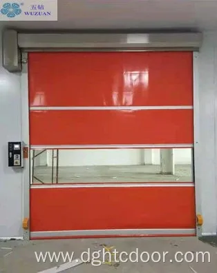 Dustproof Automatic PVC Roller High Speed Workshop Door