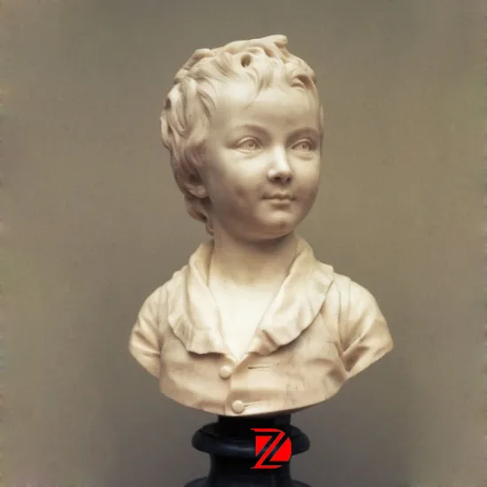 Famous bust boy sculpture
