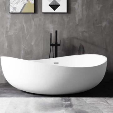 1800mm Solid Surface Stand Alone Spa Bath Stone Tub Bathtub