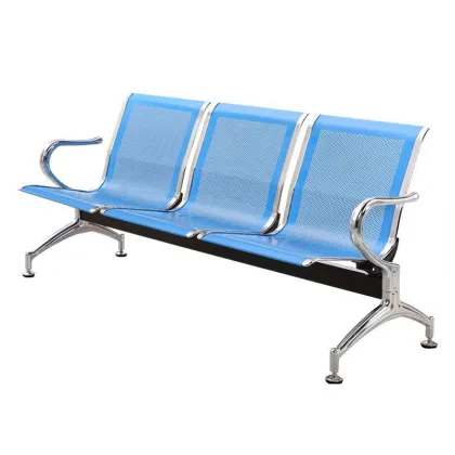 Durable Stainless Steel Seating Bench for Public Spaces: Airport and Hospital Waiting Chairs