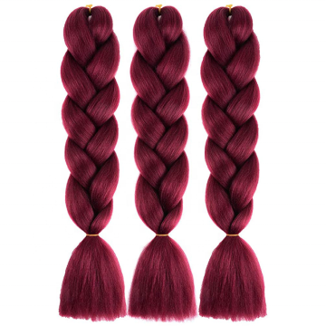 Wholesale African Women Hair Attachment For Braids 80 colors 24 inches 100g ombre color Jumbo Braid hair braid extention