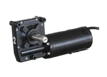73ZYT brushed dc gear motor/ street sweepers worm lower speed geared motors with rare earth magnets