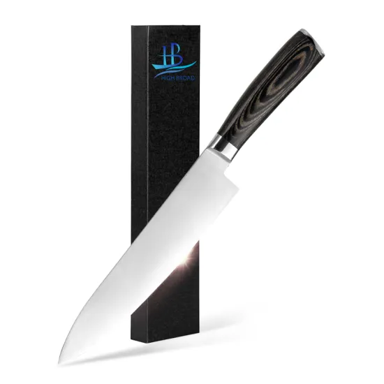 High Carbon German DIN 1.4116 Stainless Steel Kitchen Knife: A Premium Chef's Tool for Sharp Cutting and Meat Slicing