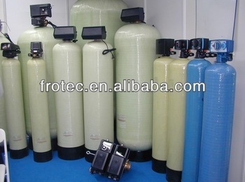 sand filter/softener/filter with F56A control valve, quartz sand,resin,activated carbon, water vessel/FRP tank