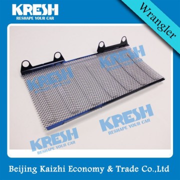 4x4 SUV Car made in china steel 3D inside mesh front chrome grille for Jeep wrangler JK with black and chrome color