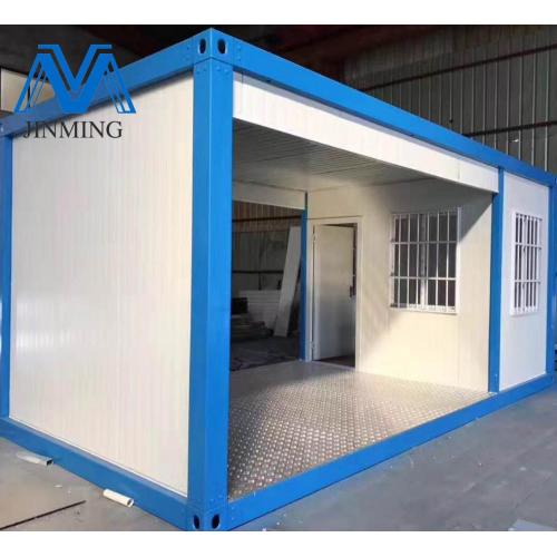 with glass wall cheap prefab container house