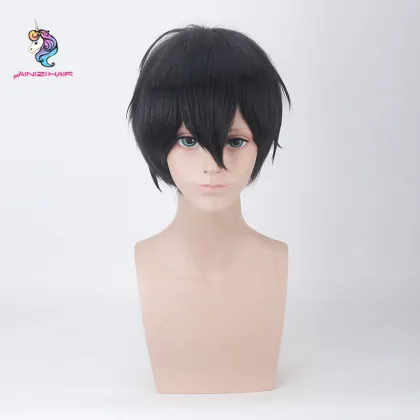 Isaac Foster Short Black Hair Synthetic Cosplay Wigs