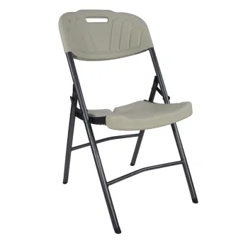 Modern White Plastic Folding Chair for Outdoor Events and Dining