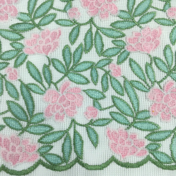 Elegant Polyester Embroidery Fabric For Kids Dress