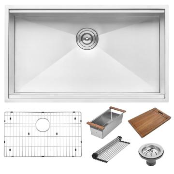 Acciaio inossidabile 304 Lavello da cucina single ciotola sottosuolo