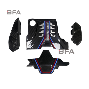 MP Style Dry Carbon Fiber Engine Cover Kit for BMW M5 F90 M8 F91 F92 F93
