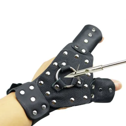 High Quality PU Outdoor Shooting Hunting Gloves & Fishing Hand Protectors with Slingshot Accessories