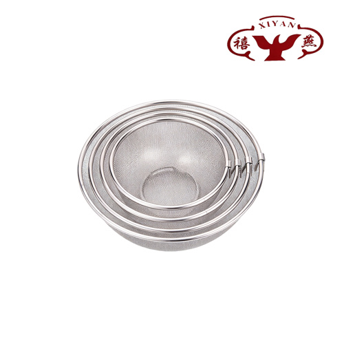 Giỏ chiên đáy bằng dây thép không gỉ có vòng