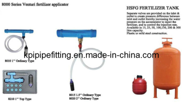 Venturi Fertilizer Applicator for Irrigation System