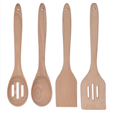 Beech wood cooking spoon