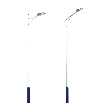 Galvanized and Stainless Steel Street Light Poles DAWN Q235 Q345 6 8 10 Meter Height