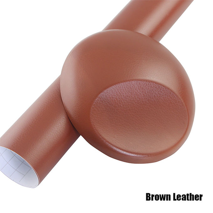 Brown leather vinyl