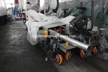 Round Down Pipe Roll Forming Machine Line Flying Cutting