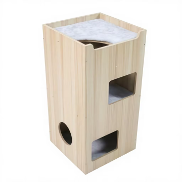 Customizable Modern Cat Condo Tower DIY Modular Wooden Scratcher Indoor Cat Climbing Frame Flexible Design OEM ODM