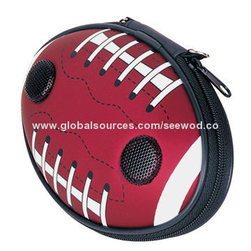 Portable football speaker case