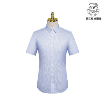Elegant MTG-333 Blue Stripe Casual Men's Shirt