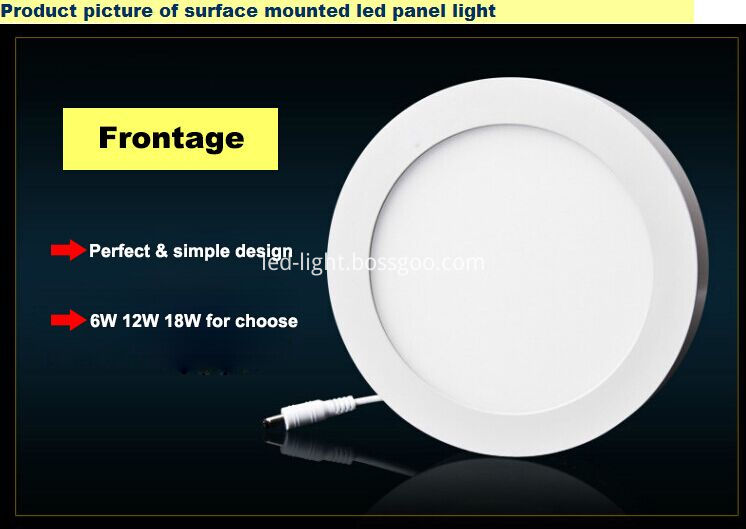 Surface mounted led Round panel light 